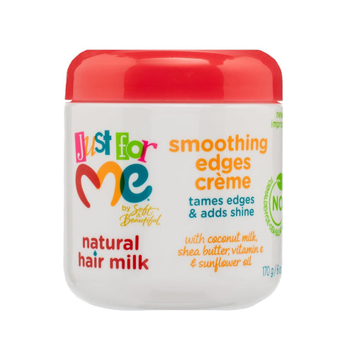 Just For Me Natural Hair Milk Smoothing Edges Creme, 6 Ounce, Tames Edges & Adds Shine