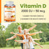 Vegetarian Vitamin D3 Gummies, 45-90 Servings, 2,000IU / 1,000IU, Non-GMO, Gluten-Free, Halal