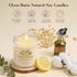 Set, 6 Pack 7oz Scented Candle Gift Natural Soy Wax Aromatherapy Candles, Coconut Vanilla Lemon Verbena Fresh Linen