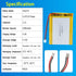 455272 3.7V Lipo Battery, 2000mAh Rechargeable Lithium Polymer Battery Pack with JST PH2.0mm Connector for Electronic