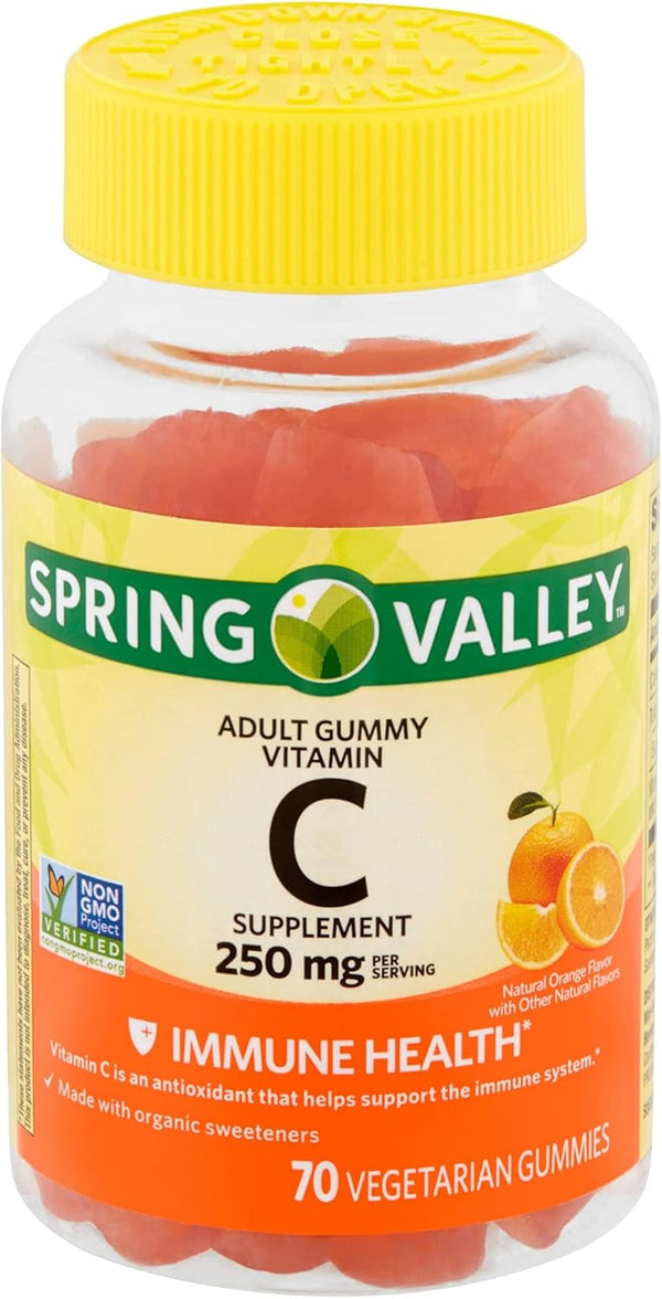 Spring Valley - Gummie Vitamin C 240 mg, 70 Orange Gummies