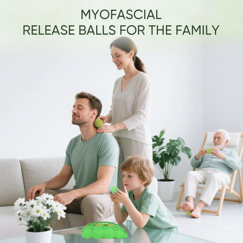 HATYDF Set (4-Pack) Silicone Massage Lacrosse Balls - Small Hard Myofascial Release Balls for Feet, Hands, Neck, Yoga