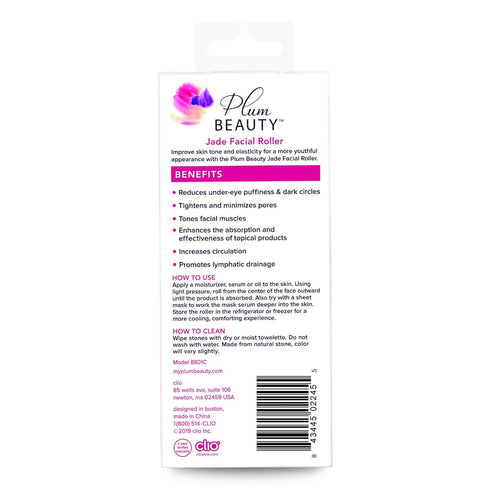 Jade Roller for Face - Improves Blood Circulation and Skin Tone - Reduces Under-Eye Puffiness and Dark Circles