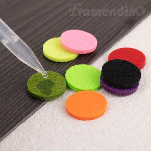 Framendino 1 Pack Dog Paw Print Essential Car Oil Diffuser - Aromatherapy Car AIR Freshener with 10 Felt Refill Pads