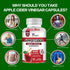 Webuff 700mg 120 Count Immune (Pack 2) Apple Cider Vinegar Capsules | Extra Strength ACV with The Mother | Supports