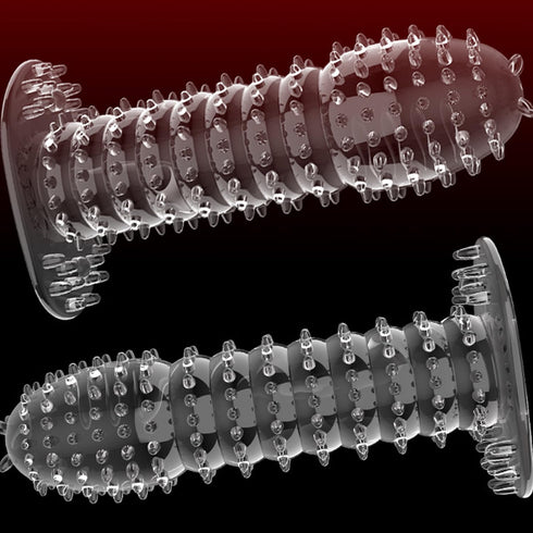 MENABLE Penis Sleeve Cock Sleeve Adult Sex Toys for Men, Transparent Penis Extender Girth Extension Enhancer