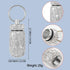 Bling Pill Case Portable Travel Pill Container Bottle Rhinestone Waterproof Small Pill Holder with Keychain Cute Mini Pill Storage Box for Outdoor Camping (White Pink)