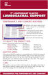 OTC Lumbosacral Support, 7-inch Lower Back, Lightweight Compression, Medium, White