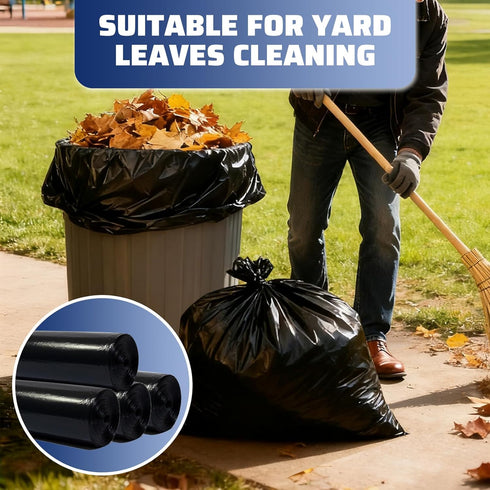 Zokaitwy 40-45 100 Count, 21 40-45 Packing Gallon Trash Bags Micron HDPE, Durable & Tear-Resistant Trash Can Liners