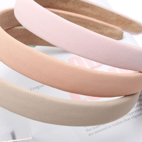Solid Simple Headbands for Women, 0.7inch Plain Soft Cloth Hair Bands, Pack of 6 Cute Accessories