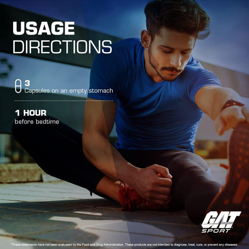 GAT Sport Essentials ZMAG-T - Zinc, Magnesium, B6 + Boron, 90 Veg Capsules