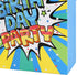 Vammy 13" Large Birthday Gift Bag with Tissue Paper, 2 Pack Paper Gift Bags for Fireworks Birthday Party, Colorful Cake