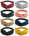 QandSweet Women's and Little Girls' Stretchy Headbands, 8 Pack (8 Colors, 40-52CM) for Fashion & Sports