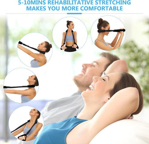 Neck Stretcher Exerciser, FSA/HSA Eligible, Cervical Traction Device for Neck Pain Relief and Spine Alignment. Portable
