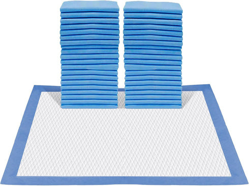 Hyfine 100 Count Underpads Disposable Bed Pads 28"x30", Heavy Absorbency, Leakproof Incontinence Chucks