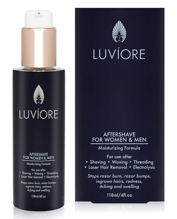 Ingrown Hair Treatment Solution (4 oz) - After Shave for Women & Men - Moisturizing Serum for Bikini Area