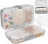 FYY Weekly Pill Organizer with Labels,8 Compartments Travel Daily Pill Case Airtight