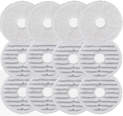 3764 SpinWave + Vac Mop Pads Compatible with Bissell SpinWave + Vac, Washable and Reusable Replacement Head (12 Pack)