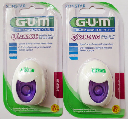 GUM Expanding Dental Floss 2030, 43.3 Yd (Pack of 2)