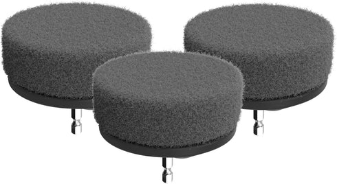 Dirt Devil 3-Piece 3.5" Scour Pad Cleaning Brush Set for Use On Metal, Granite and More, Tough Whole-Home Cleaning,