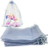 100PCS 6x9 Inches Organza Drawstring Pouches for Jewelry Party Wedding Favor Gift Bags, Gray