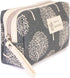 RIAH FASHION Portable Travel Clutch Cosmetic Makeup Pouch Bag - Toiletry Organizer Purse Wristlet Stripe, Floral, Plaid, Cork (Rectangle Pouch - Tree)