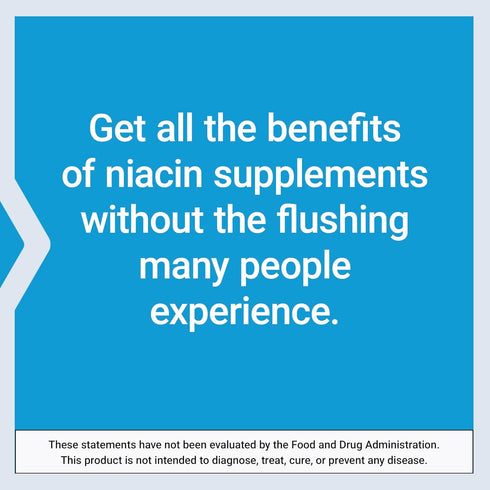 Life Extension No Flush Niacin, B3 for Heart Health, Cholesterol & Energy Support, Non-GMO, 100 Capsules