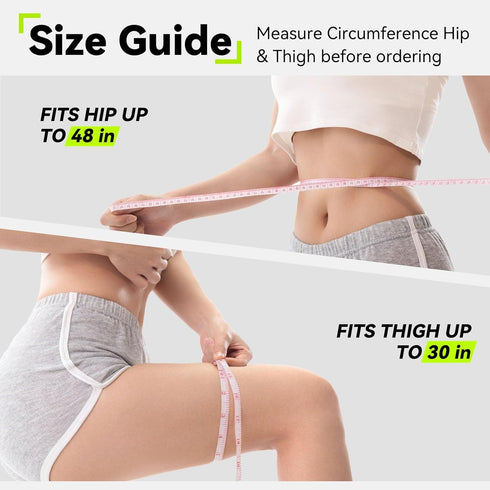 Hip Brace for Women & Men, Sciatica Pain Relief Devices, Adjustable Compression Wrap Support for Arthritis, Pulled