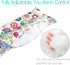 Pillow for Abdominal Surgery, Myomectomy Comfort Cushion with Pocket for Belly Incision Recovery Gifts, Sunflower