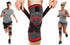 DCF Knee Braces, Compression Sleeve for Men and Women, Knee Pain Relief, Fitness Support for Sports, 2XL, Red
