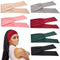 WILLBOND 6 Pieces Adjustable Wide Headbands for Women, Knotted African Hairband, Non Slip Floral Yoga Hairbands