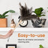 Superio Ostrich Feather Duster: Fluffy Dust Remover with Wooden Handle, Reusable for Home Cleaning