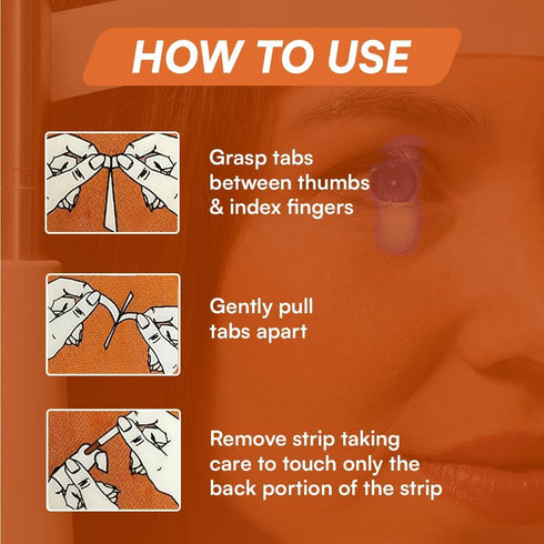 KASHSURG Pack 300 Diagnostic Ophthalmic Fluoro Touch Strips of Strips