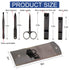 Manicure Pedicure Kit 5 Pieces Nail Clippers Set for Fingernails & Toenails with Vibrissac Scissor and Travel Case