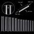 No C Curve 3XL Long Square Nail Tips for Acrylic Nails, SWETIDY 360PCS Clear False Nails with Case