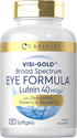 Carlyle Eye Health Supplement with Lutein 40mg, Zeaxanthin, Bilberry, Blueberry, 120 Softgels for Eye Support