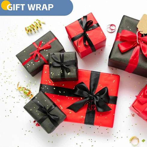 Black Wrapping Paper Roll, 17.5"x456" Graduation Paper for Bouquet Flower Birthday Gift Wrap, Arts Crafts