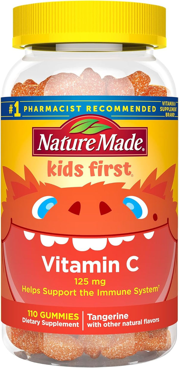 Nature Made Kids First Vitamin C Gummies, 110 Gummies, Immune Support