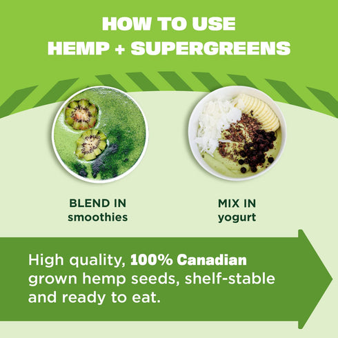 Manitoba Harvest Organic Hemp & Supergreens Powder, 7.5 oz – Vegan Green Superfood with 6g Protein, 3g Fiber