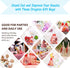 100Pcs Red Organza Gift Bags, 3.5x4.5 Small Christmas Candy Bags with Drawstring for Baby Shower, Wedding Favor Pouches