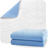 Washable Underpads 34”x36” (2 Pack), 4-Layers Waterproof Bed Pads for Incontinence, Bedwetting, and Pet Accidents