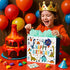 LEAYUGF 13.8" Large Dinosaur Gift Bag with Tissue Paper and Card For Kids Boys Birthday Dinosaur Themed Party Supplies