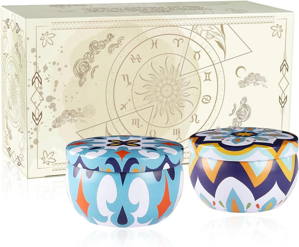 TLNFHRPI 2 Pack 2.2-Ounce Scented Jar Candles - Victoria Style - Perfect for