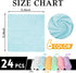 WhizToys 24 Pack Cloths11.8x11.8InThin 6 Microfiber Cleaning Microfiber Towels Bulk, Towels