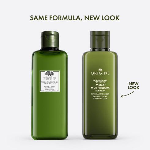 Origins Mega-Mushroom Micellar Cleanser for Sensitive Skin, 6.7 Fl Oz with Reishi Mushroom