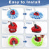 Hezane 2 3 3 Pads,1 1 Set Mop Heads for O Cedar RinseClean Tank Spin Mop System, Microfiber Mop Head Refills