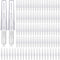 BBTO 100 Pcs Braces Dental Brush Flosser, Interdental Brush Toothpick, Oral Dental Cleaning Tool, White