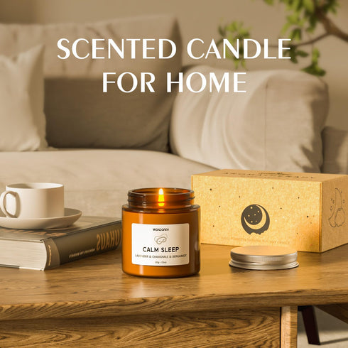 Set, 2 Pack Scented Candle Gift Soy Candles for Women, Sleep Candles for Home Scented, Aromatherapy Candle