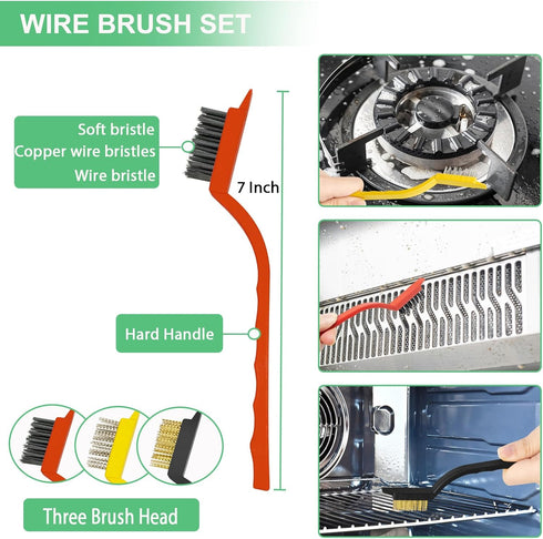 Use,Kitchen,Window,Bathroom,Corners(12PCS) Crevice Cleaning Brush,Hard Bristle Grout Scrub Brushes Tool,Straw Cleaner