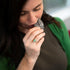 Sensory Chew Necklace for Girls - Munchables Chewable Leaf Pendant (Silver)